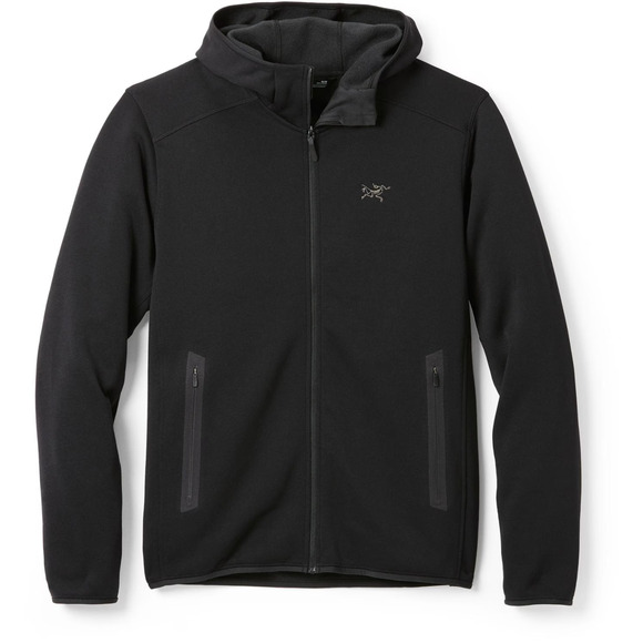 Arc'teryx Kyanite Full-Zip Fleece Hoody Hoodie Mens XXL Black Bird Skeleton Logo - Picture 1 of 15